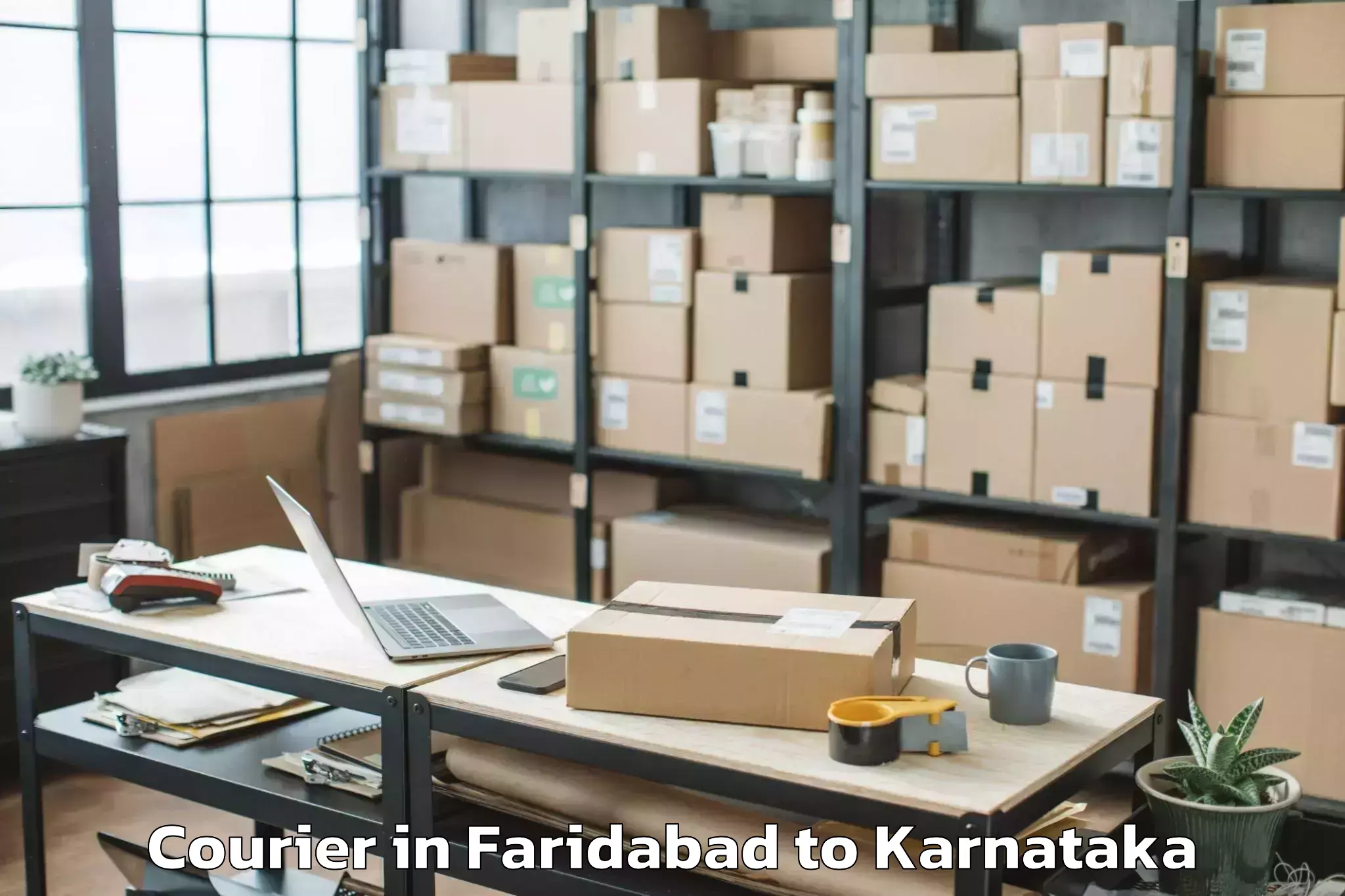 Top Faridabad to Aurad Courier Available